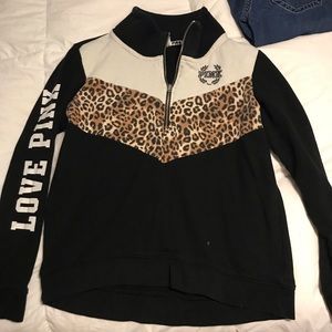 Pink brand cheetah pullover